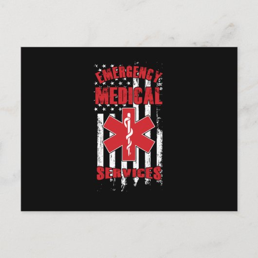 Emergency Medical Services EMS EmT Paramedic Caduc ポストカード (正面)