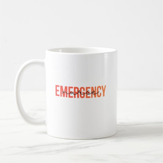 Emergency Nurse コーヒーマグカップ (左)