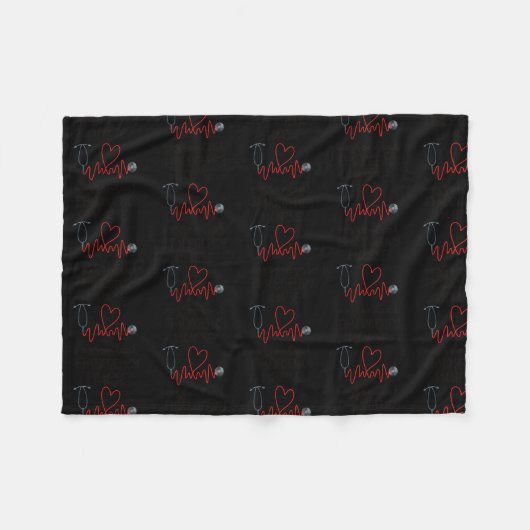 Emergency Nurse Essential Emergency Nursing フリースブランケット (正面(横))