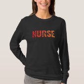 Emergency Nurse Life Bold Typography Tシャツ (正面)