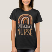 Emergency Nurse Nursing School Trendy Bohemian Rai Tシャツ (正面)
