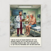 Emergency Room Adventures Cartoon ポストカード (正面)