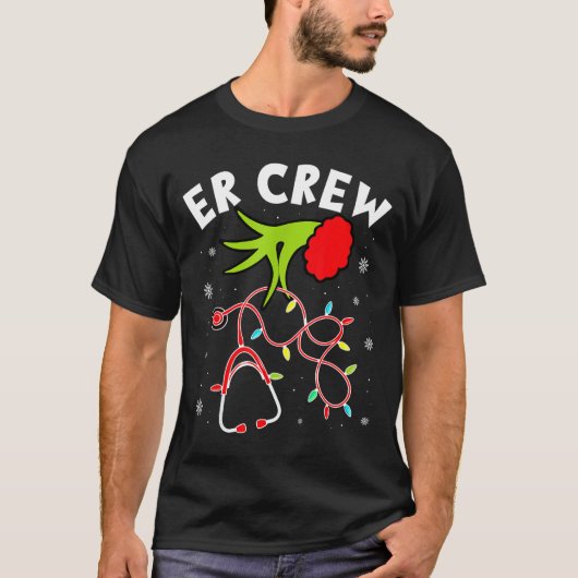Emergency Room Christmas Er Crew Nurse Xmas Holida Tシャツ (正面)