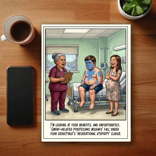 Emergency Room Gender Reveal Cartoon ポストカード