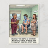 Emergency Room Gender Reveal Cartoon ポストカード (正面)