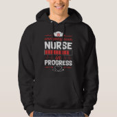 Emergency Room Nurse In Progress Nursing School St パーカ (正面)