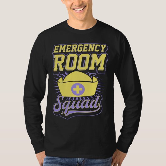 Emergency Room Squad Matching ER Nurse Crew  1 Tシャツ (正面)