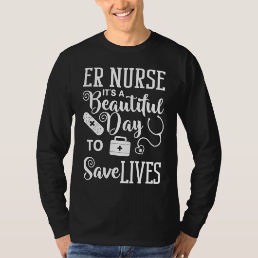 Emergency Room Technician ER Nurse Hospital Depart Tシャツ (正面)