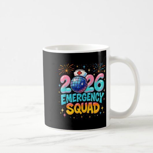 Emergency Squad New Year 2026 Medical Crew Nurse E コーヒーマグカップ (右)