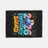 Emergency Squad New Year 2026 Medical Crew Nurse E フリースブランケット (正面(横))