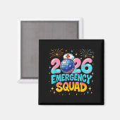 Emergency Squad New Year 2026 Medical Crew Nurse E マグネット (正面/裏面)