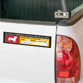 Emergency Sticker (dachshund) バンパーステッカー (トラック上)