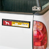 Emergency Sticker (great dane) バンパーステッカー (トラック上)
