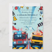 Emergency Vehicles party  invitation    招待状 (正面)