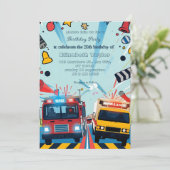 Emergency Vehicles party  invitation    招待状 (スタンド正面)