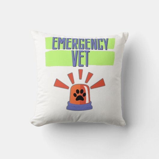 Emergency Vet – Veterinary Emergency Design クッション (正面)