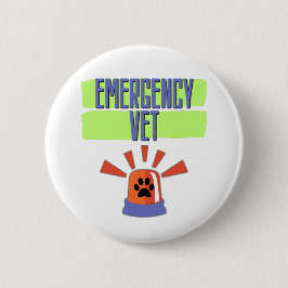 Emergency Vet – Veterinary Emergency Design 缶バッジ