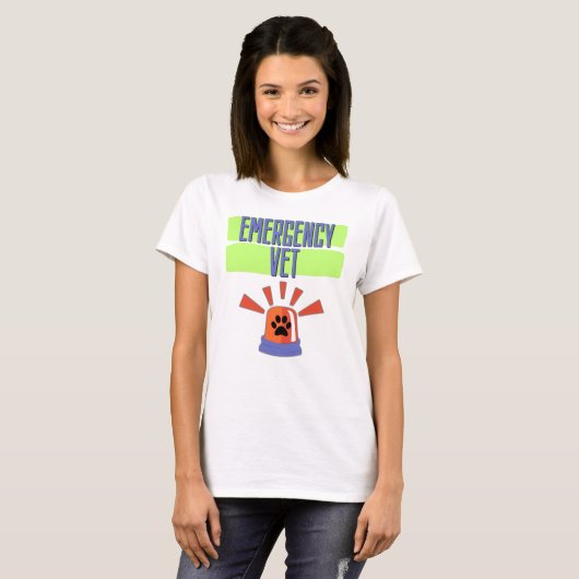 Emergency Vet – Veterinary Emergency Design Tシャツ (正面フル)