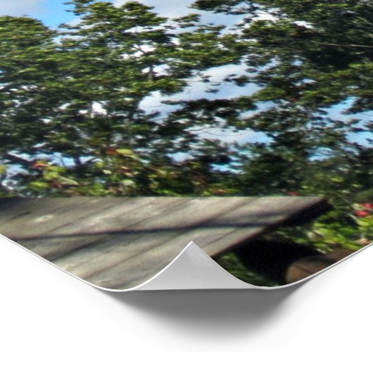 Emersonによる自然に関する引用文。 ポスター (角)