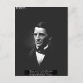 Emerson "理解"平和引用文ギフト&カード ポストカード (正面)