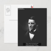 Emerson "理解" 平和 引用 ギフト & カード (正面/裏面)