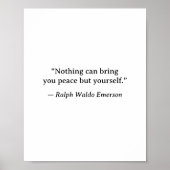 Emerson Inspirational Peace Wall Art ポスター (正面)
