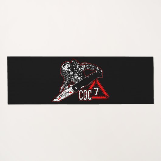 Emerson Knives CQC-7プレデターホワイトゴルフタオル ヨガマット (裏面(横))