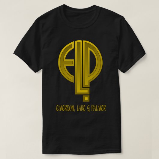 Emerson, Lake &amp; Palmer Solid Gold Logo Classic Tシャツ (デザイン正面)