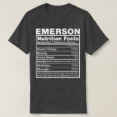 Emerson Nutrition FactsEmerson Name BirthdayPremiu Tシャツ (デザイン正面)