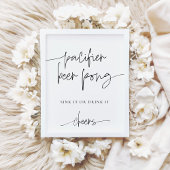 EMERYおしゃぶりビアポン赤ちゃんシャワーゲーム ポスター