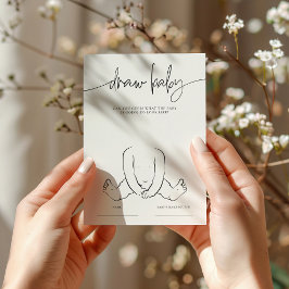 EMERY お洒落 Draw the Baby Shower Game Card アドバイスカード