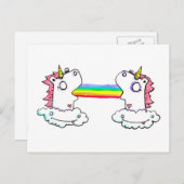 Emi Bozによる離れて虹 ポストカード (正面/裏面)