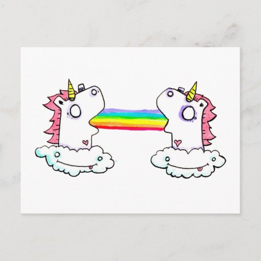 Emi Bozによる離れて虹 ポストカード (正面)