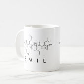 Emilペプチド名mug 2 コーヒーマグカップ (正面左)