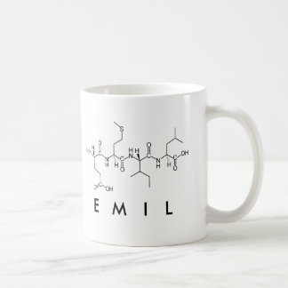 Emilペプチド名mug 3 コーヒーマグカップ