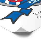 Emil name meaning heraldry bird knights poster ポスター (角)