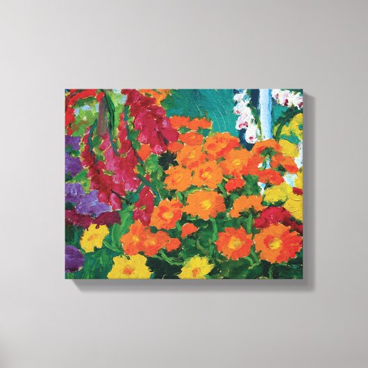 Emil Nolde - Garden of Flowersファインアートポスター キャンバスプリント (正面)