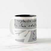 Emile Zolaの署名 ツートーンマグカップ (正面左)