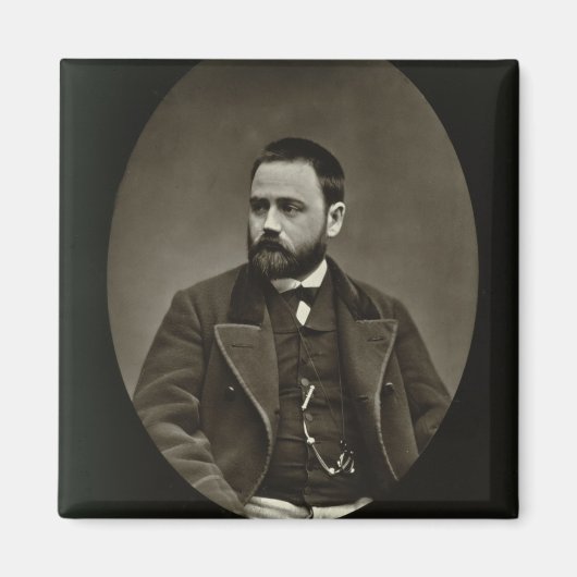 Emile Zola (1840-1902) 'Galerie Contemporaineから マグネット (正面)