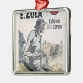 Emile Zola 1889年著ポスター広告「La Terre」 メタルオーナメント (左)