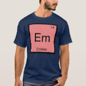Emilee名化学元素周期表 Tシャツ (正面)