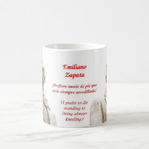 Emiliano Zapataの引用文のマグ コーヒーマグカップ