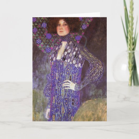 Emilie Floege by: Gustav Klimt カード (正面)