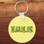 Emilie Name Kiwi Design Schlüsselanhänger キーホルダー (正面)
