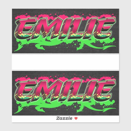Emilie Vorname Name Graffiti Aufkleber Sticker シール (シート)