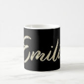 Emilio Name whitegold Tasse Teetasse Kaffeetasse コーヒーマグカップ (中央)