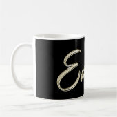 Emilio Name whitegold Tasse Teetasse Kaffeetasse コーヒーマグカップ (左)