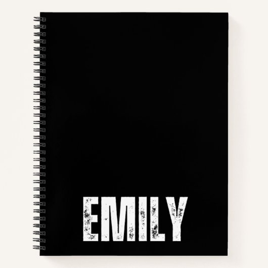 Emilyパーソナライズされた付きノートブック ノートブック (正面)
