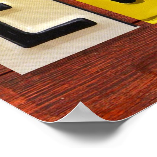 EMILYライセンスプレートレター名カスタムの署名ポスター ポスター (角)