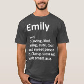 EMILY定義パーソナライズされた名ギフおもしろいト Tシャツ (正面)
